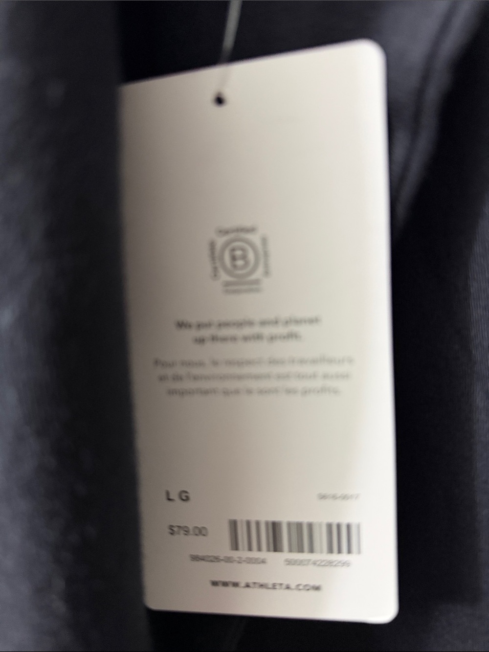 Athleta coaster luxe Black V-Neck Pullover Sweatshirt Large - Picture 4 of 7
